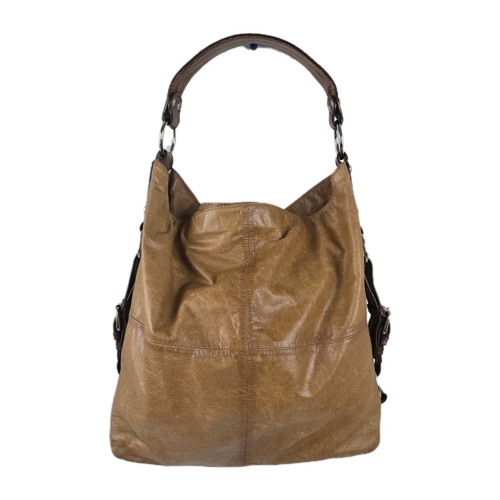 TANO Original Boogie Bucket Bag Camel Brown w Dark Brown Leather Straps READ